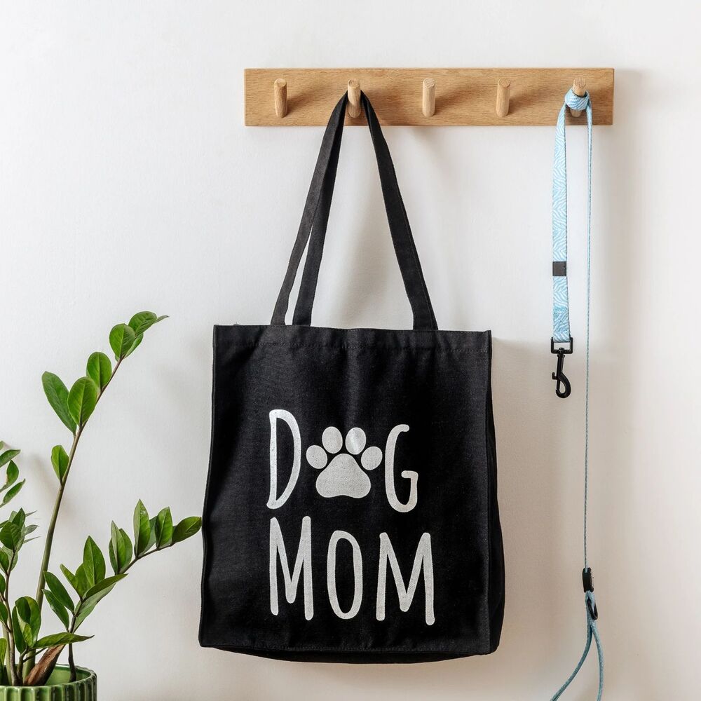 Park Life Designs Dog Mom Tote Bag in Black NWT